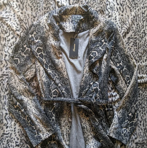 NWT snake print trench jacket - Picture 3 of 9